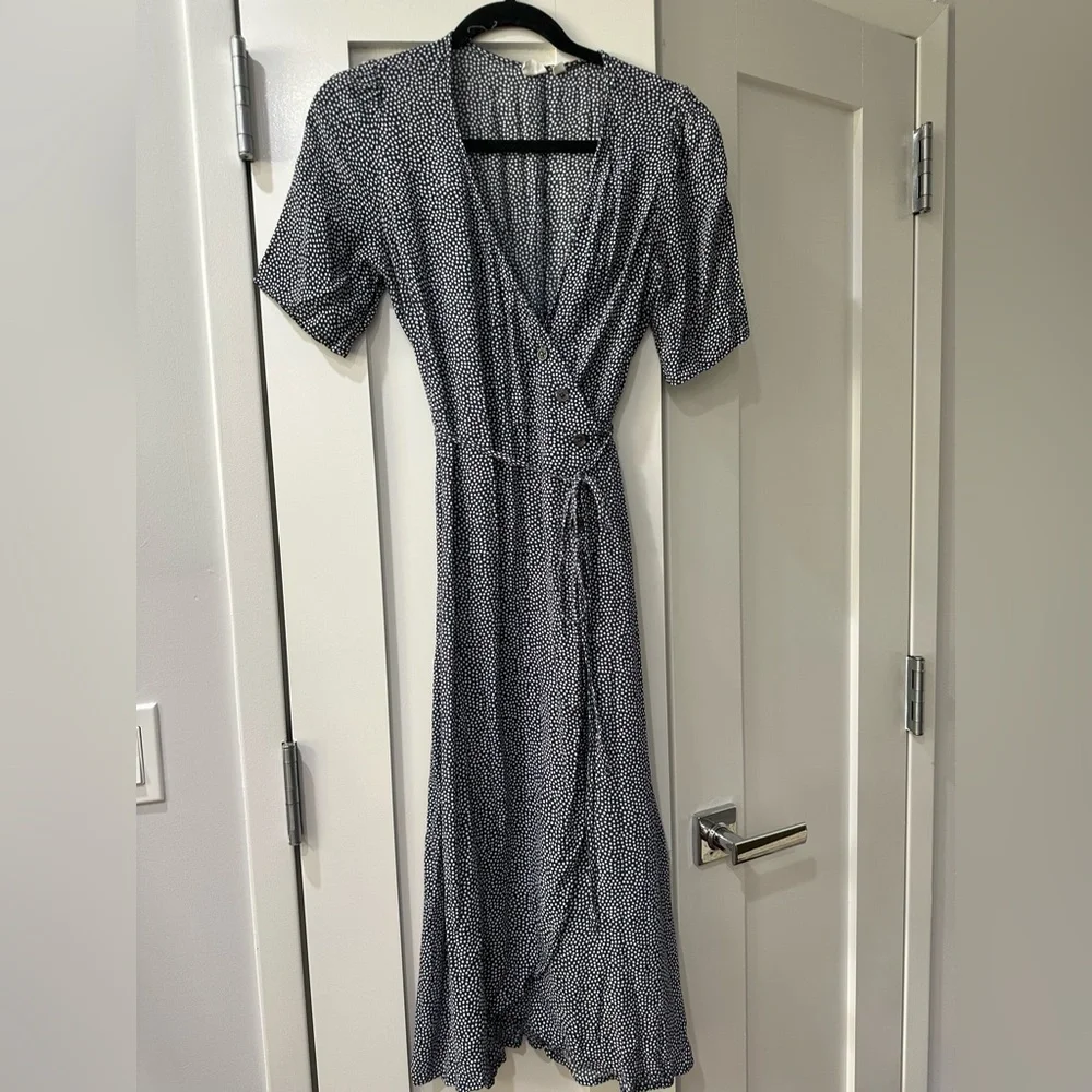 Polka Dot Wrap Dress - Picture 1 of 4